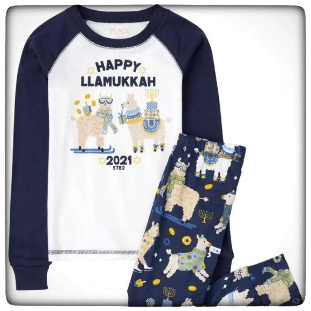 The Children's Place Llamukkah Snug Fit Pajamas-5